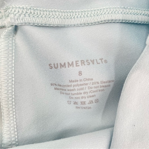 Summersalt Blue Green Bike Shorts 8 - Picture 5 of 5